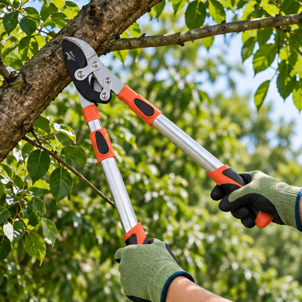 Heavy-Duty Extendable Bypass Lopper with Ergonomic Grips – Branch & Stem Pruning Tool
