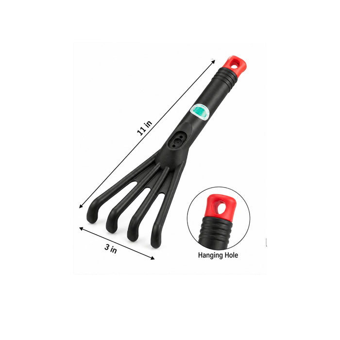 Ergonomic Hand Rake and Leaf Tiller Tool for Gardening – Weeding & Soil Cultivation
