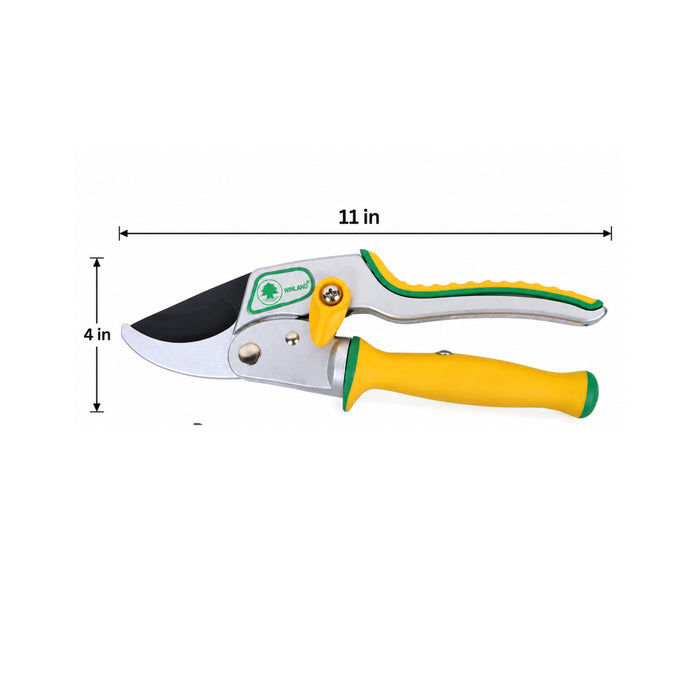 Winland Gardening Pruning Shears – Hand Pruners with Yellow and Green Ergonomic Handles