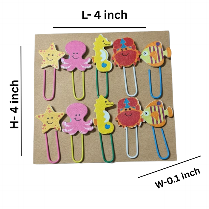 Wonderland set of 10 Paper Clips|Decorative Paper Clips - Perfect for Planners, Diaries, and Crafts