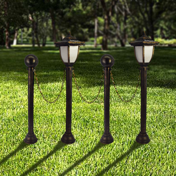 Classic Solar Powered Landscape Light - Decorative Weatherproof Garden Path Lighting- set of 2