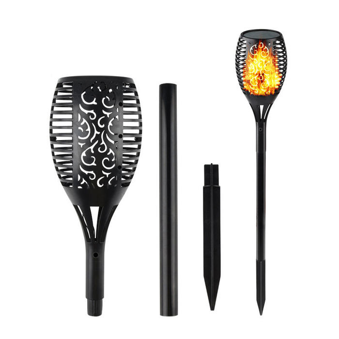 Solar Mashall Flame Torch 4-Pack – Flickering LED Waterproof Pathway Lights