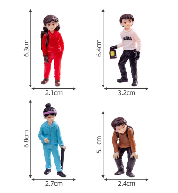 Wonderland imported miniatures ( pack of 4 ) smart couple 2