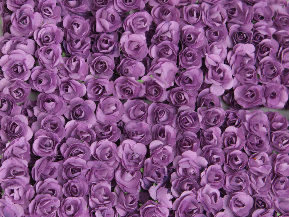 Wonderland Artificial Flower with Flexible Wire Stem | Lightweight Foam Flower Decoration | 144 Pc (Purple) | Perfect for Cake Toppers, Crafts, Bouquets & DIY Décor