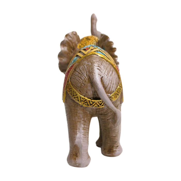Wonderland Colorful (PACK OF 2) Elephant Resin statue, table decoration, home décor, gifting