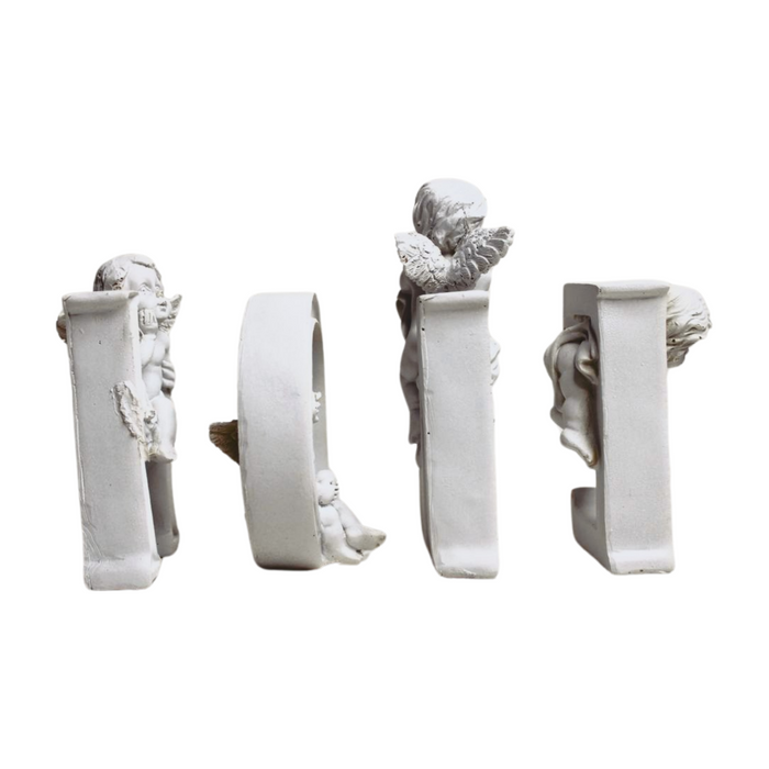 Wonderland Set of 4 piece home letters with angels