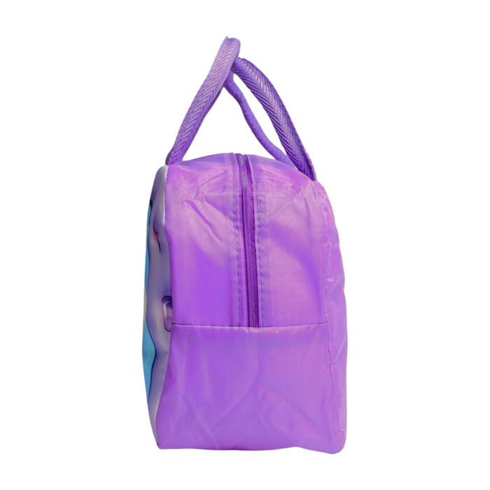 Wonderland Cute 3D cartoon animal insulated lunch bag (Purple) (Cute Duck Print)