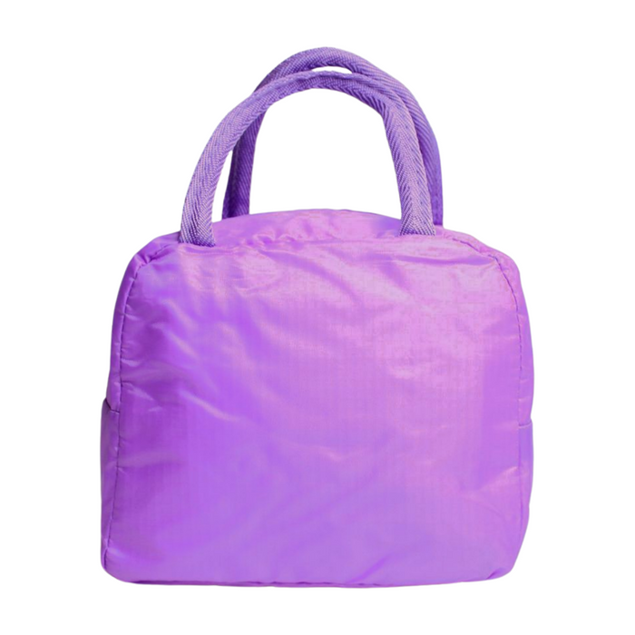 Wonderland Cute 3D cartoon animal insulated lunch bag (Purple) (Cute Duck Print)