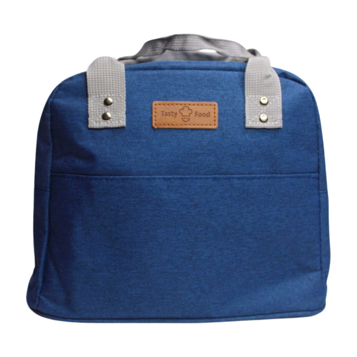 Wonderland Shoulder strap carrying lunch bag (Blue)