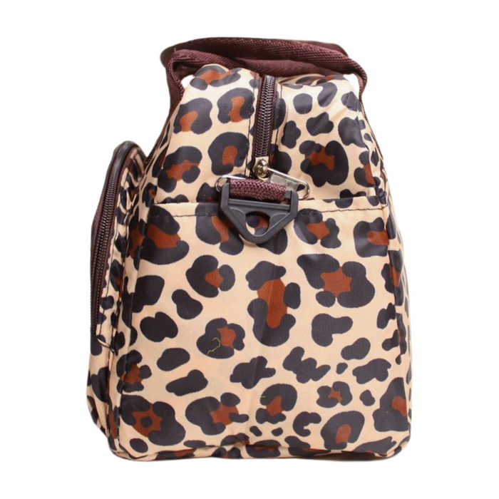 Wonderland Thermal insulated reusable tote lunch bag, leopard print