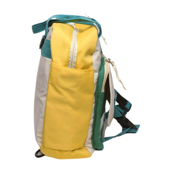 Wonderland Women multifunctional puffer quilted tote bag (Yellow & Green))