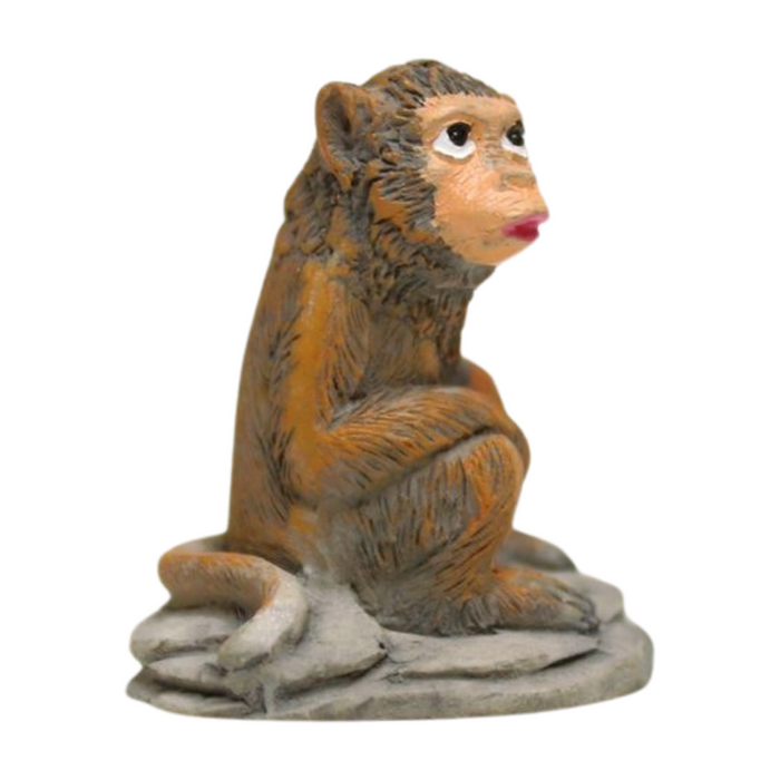 Wonderland (set of 2)  resin miniature monkey figurine