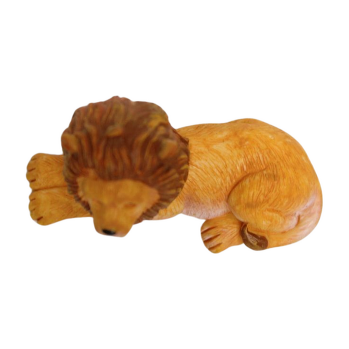 Wonderland (set of 2) resin  miniature lion figurine