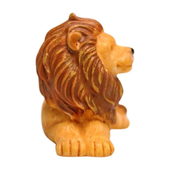 Wonderland (set of 2) resin  miniature lion figurine