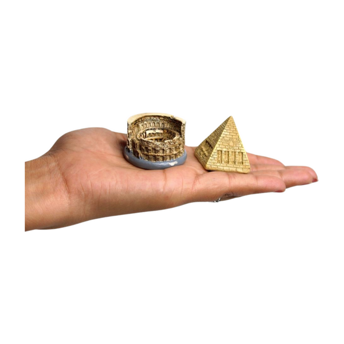 Wonderland ( set of 2) resin miniature building wonder of the world model (style 04)