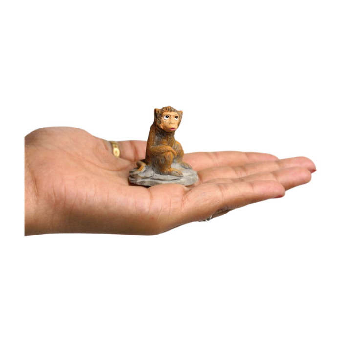 Wonderland (set of 2)  resin miniature monkey figurine