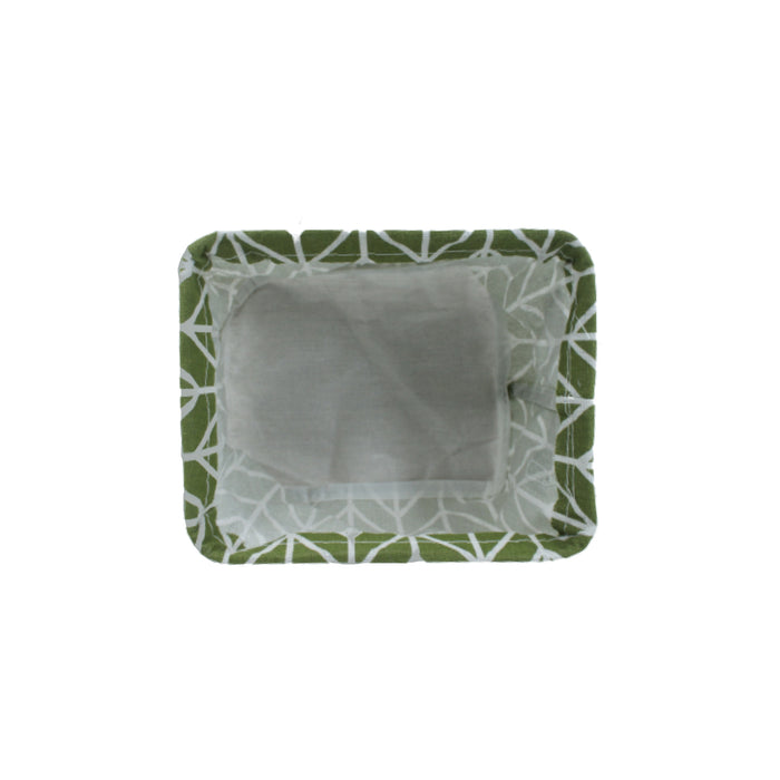 (Set of 4) Foldable Cloth Storage Box (Green)