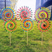 Colorful multicolor garden windmill pinwheel decorative outdoor lawn and garden spinner