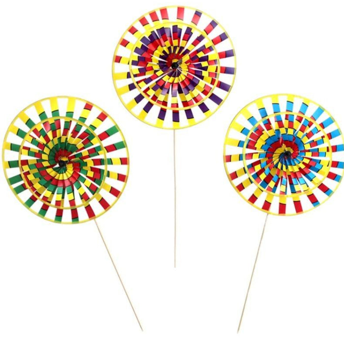 5 Pc Colorful Garden Windmill Decorative Pinwheel |
