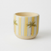 Handpainted Terracotta Planter with print design 