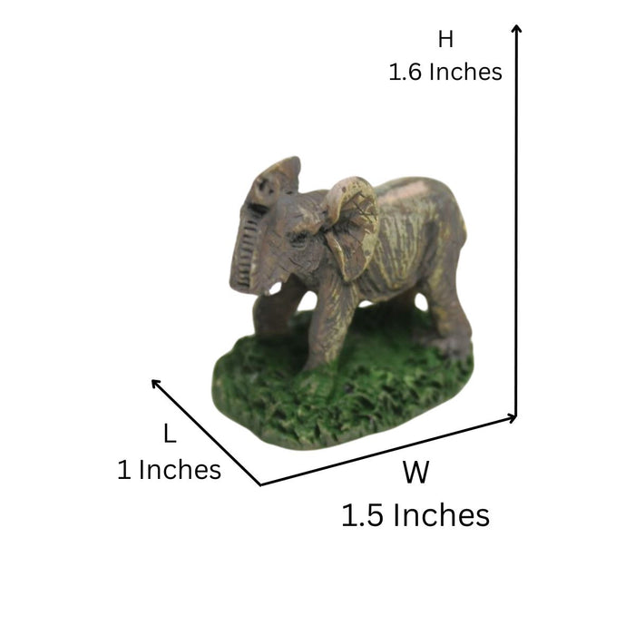 Wonderland (set of 2)  resin miniature elephant figurine