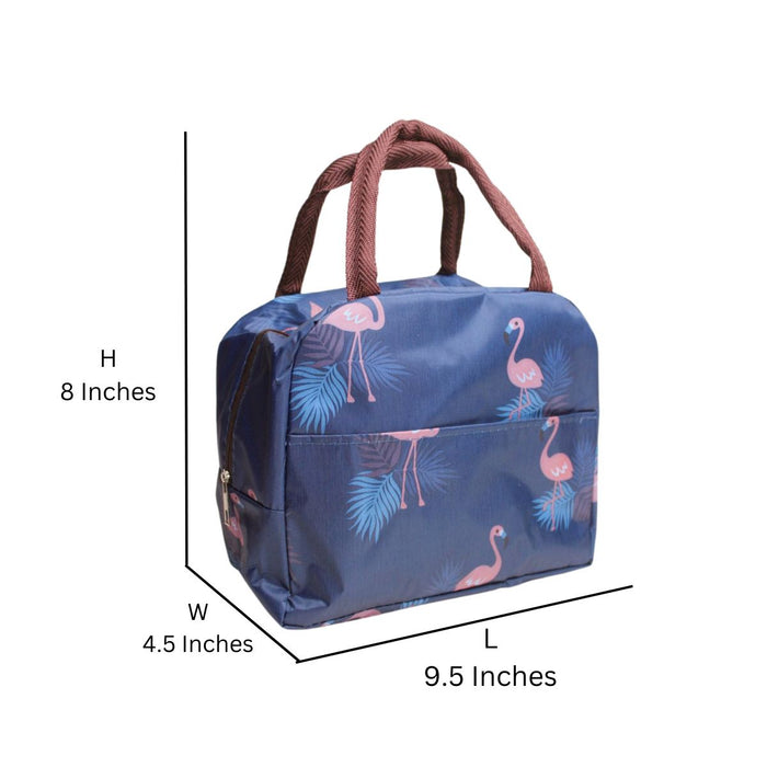 Wonderland Girly look lunch bags for womens (Blue Swan Print)