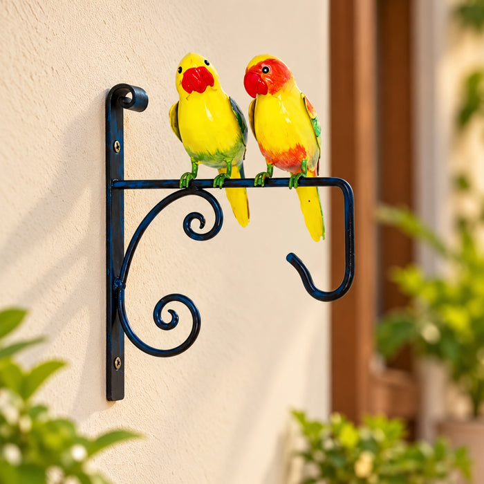 Two Parrots Wall Plant Hanger for Home Decoration