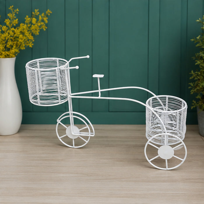 Metal Bicycle Plant Stand for Garden and Balcony Decoration