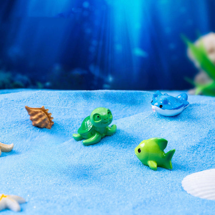 5-Piece Miniature Sea Creature Figurine Set – Cute Plastic Ocean Animals