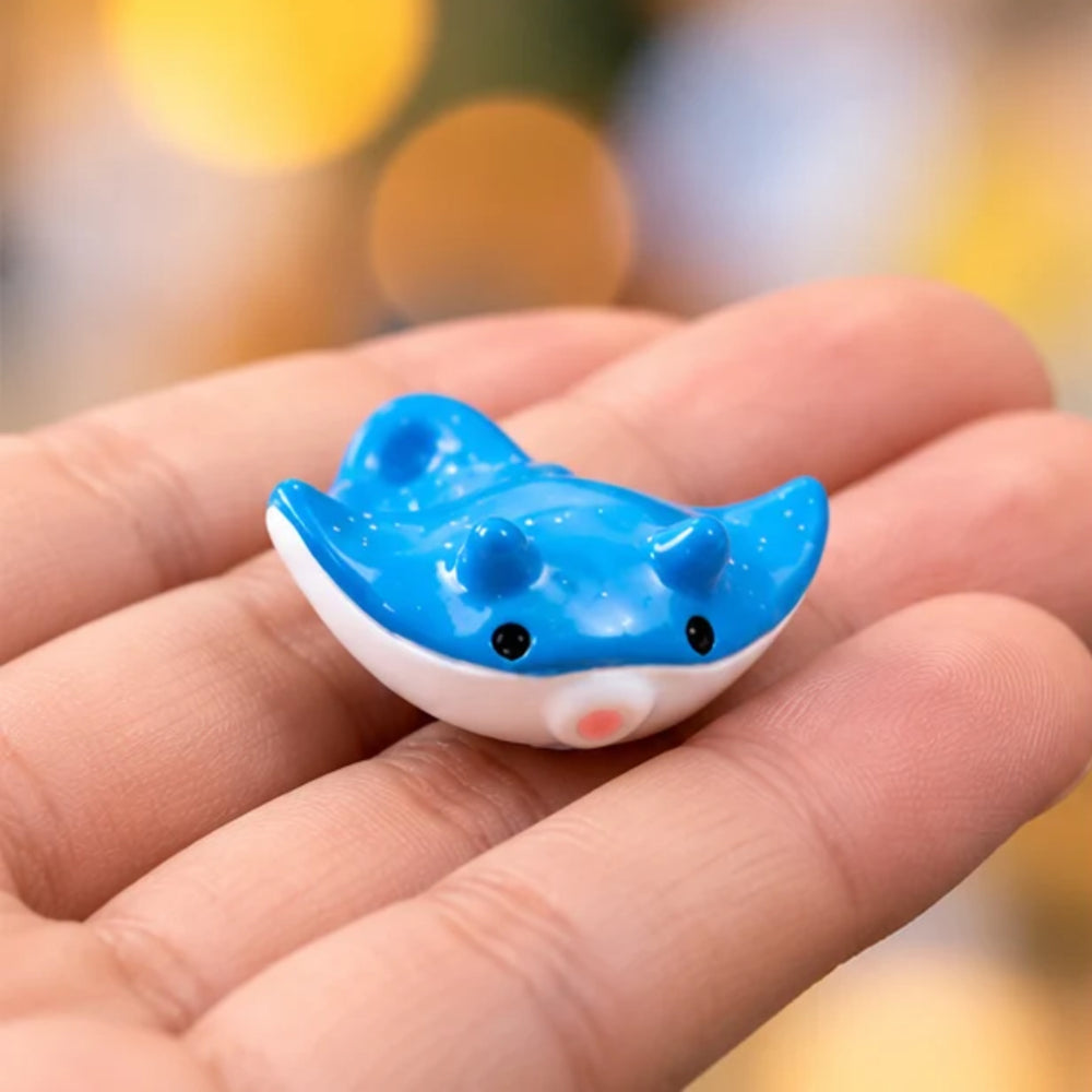 5-Piece Miniature Sea Creature Figurine Set – Cute Plastic Ocean Animals