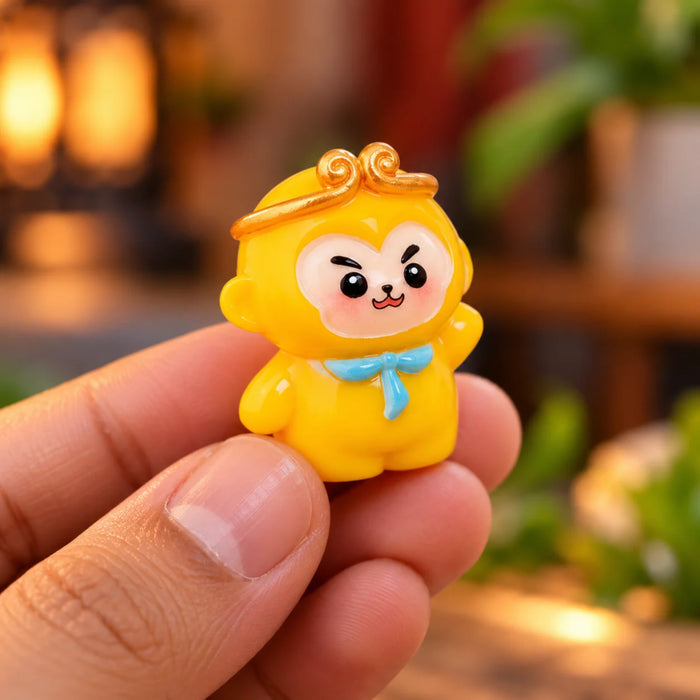 Cute Journey to the West Miniature Figurines – Set of 5 Kawaii Plastic Statues (Sun Wukong, Tang Sanzang, Pigsy, Sandy & White Dragon Horse)