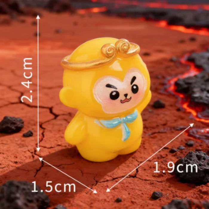 Cute Journey to the West Miniature Figurines – Set of 5 Kawaii Plastic Statues (Sun Wukong, Tang Sanzang, Pigsy, Sandy & White Dragon Horse)