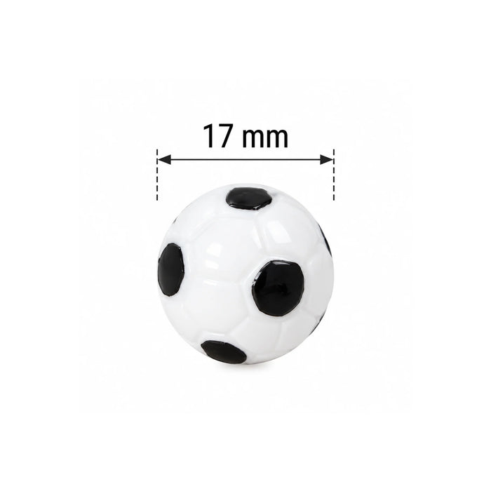 Miniature Soccer Balls Set of 6 – Tiny Football Plastic Figurines for Dollhouse, Fairy Garden & Crafts
