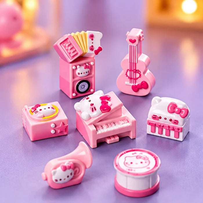 Hello Kitty Pink Miniature Musical Instruments Set (Pack of 8)