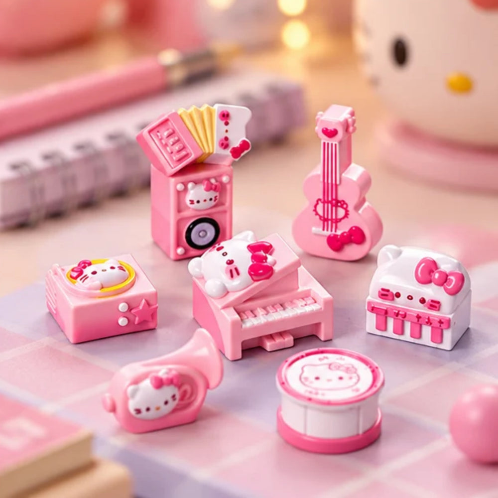Hello Kitty Pink Miniature Musical Instruments Set (Pack of 8)