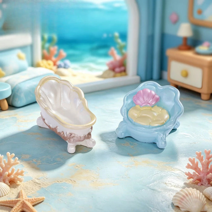Ocean Dreamer Mermaid Miniature Bedroom Furniture Set (6-Piece)