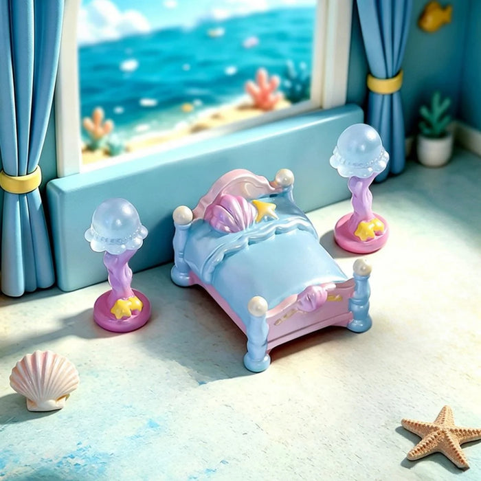 Ocean Dreamer Mermaid Miniature Bedroom Furniture Set (6-Piece)