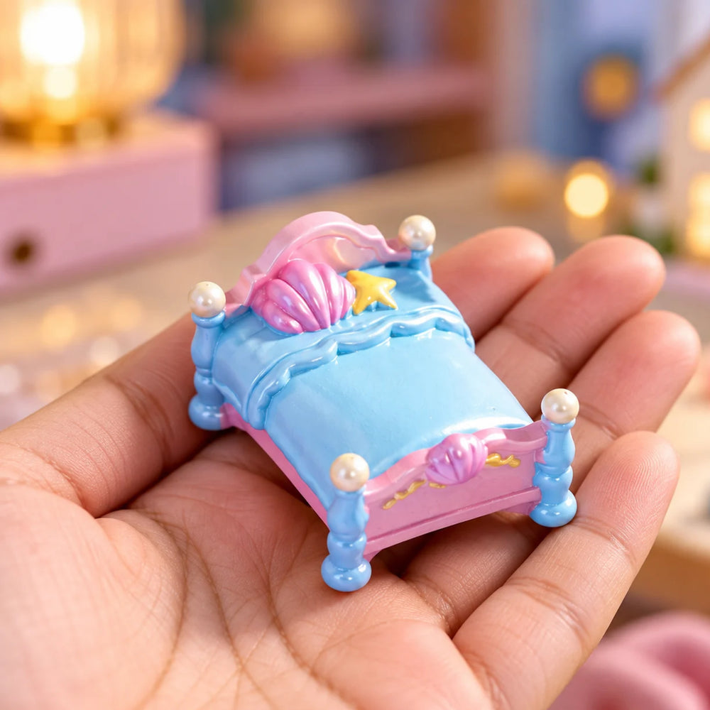 Ocean Dreamer Mermaid Miniature Bedroom Furniture Set (6-Piece)