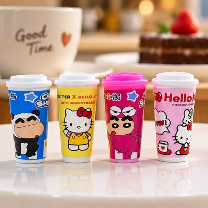 Cute Cartoon Character Miniature Coffee & Milk Tea Cups Collectible Set – Pack of 4
