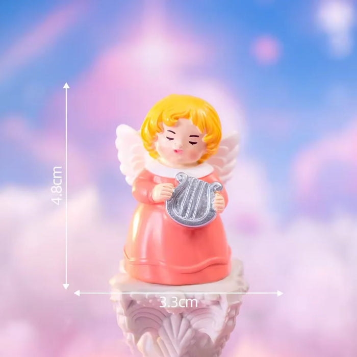 Cute Little Angel Miniatures - Set of 3 Colorful Fairy Figurines for Home Decor, Fairy Garden, and Showpiece Display