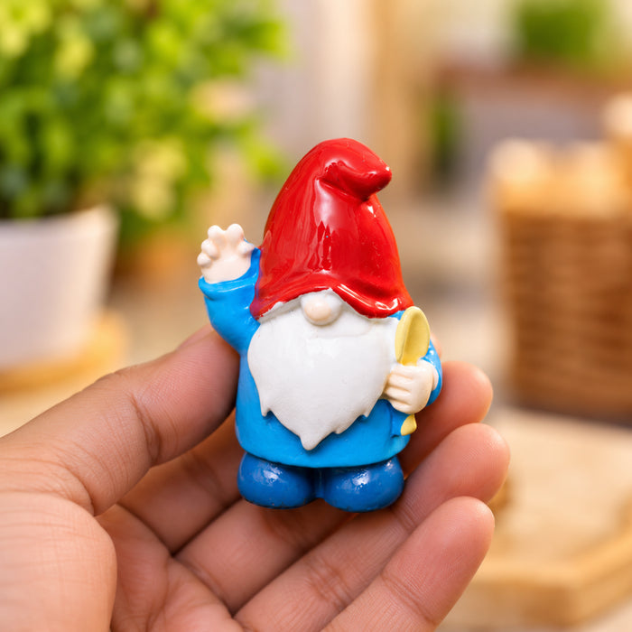 Miniature Garden Gnomes - Set of 6 Colorful Plastic Figurines for Terrarium, Fairy Garden, and Home Decor