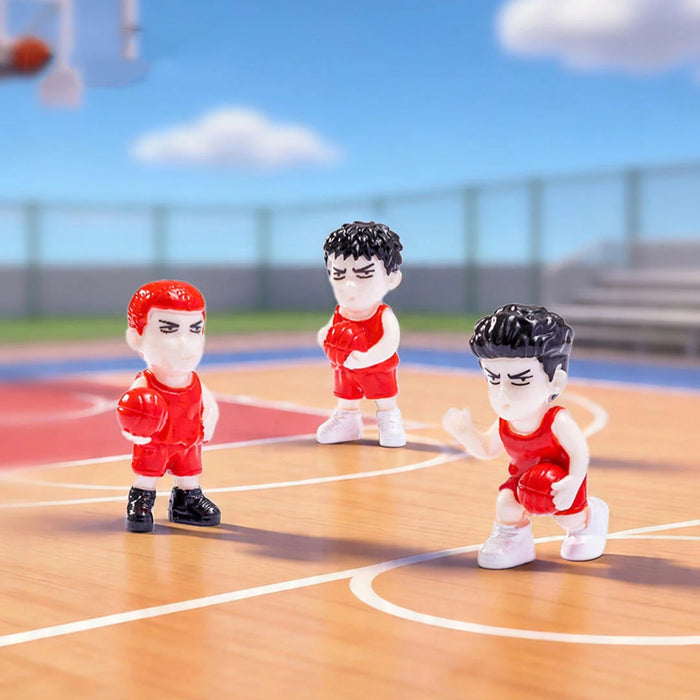 Miniature Basketball Players Set of 3, Sports Action Figurines for Home Decor, Office Desk