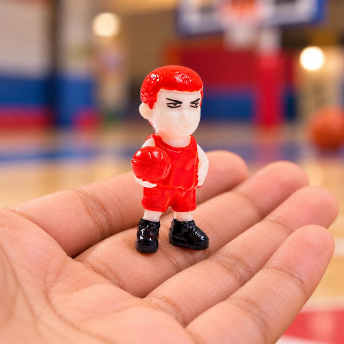 Miniature Basketball Players Set of 3, Sports Action Figurines for Home Decor, Office Desk