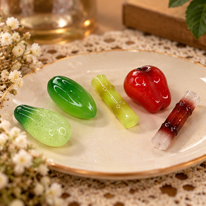 Wonderland Assorted Fruit and Vegetable Glass Beads