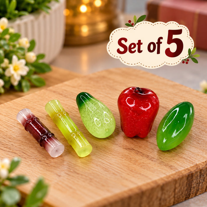 Wonderland Assorted Fruit and Vegetable Glass Beads