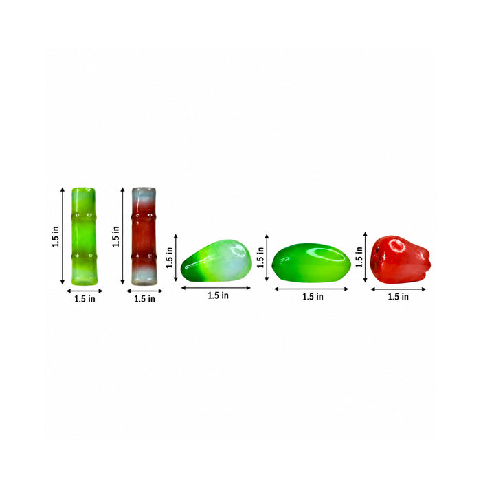 (Set of 5 Mini Fruits |Fruit Model Realistic |Mini Fruit Kitchen Food Simulation Fruits for DIY Crafts -10