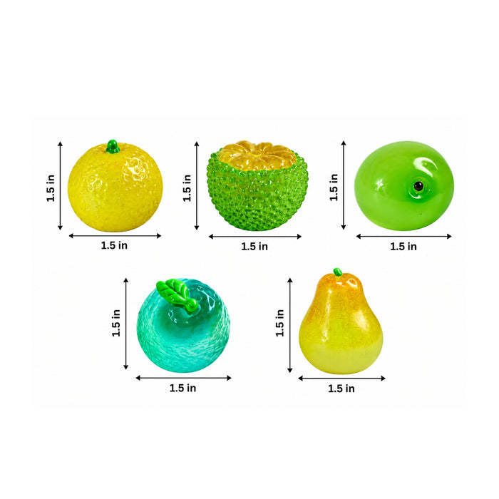 (Set of 5 Mini Fruits |Fruit Model Realistic |Mini Fruit Kitchen Food Simulation Fruits for DIY Crafts -08