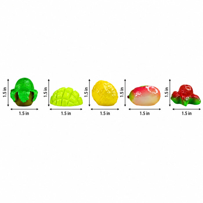 (Set of 5 Mini Fruits |Fruit Model Realistic |Mini Fruit Kitchen Food Simulation Fruits for DIY Crafts -02