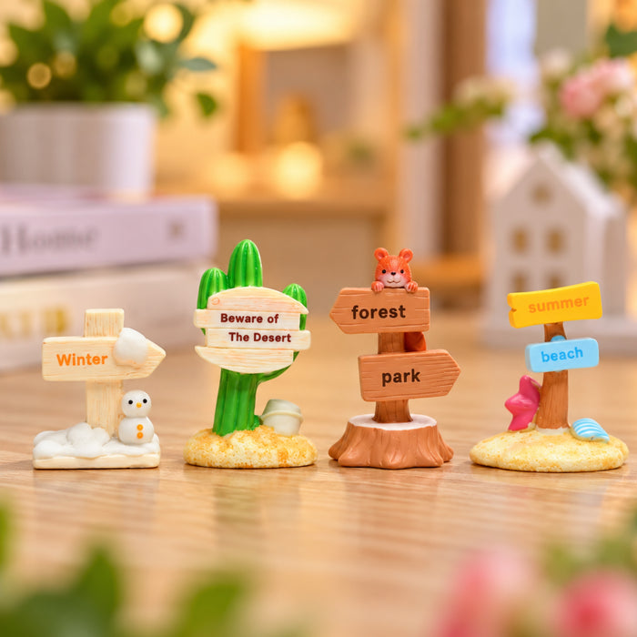 imported miniatures ( pack of 4 ) signboard
