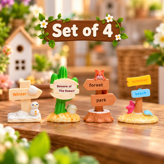 imported miniatures ( pack of 4 ) signboard